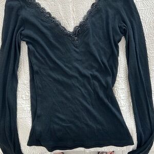 Black Embellished Top